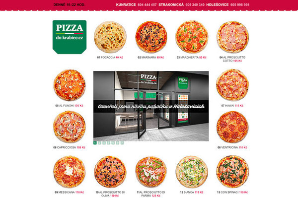Pizza do krabice #website