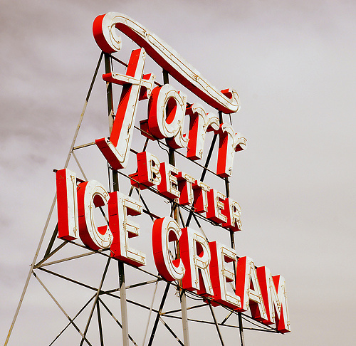 Typeverything.com - Farr better ice cream sign by Ryan Houston