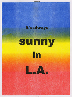 Sunny in LA Poster by Eddie Bong http://www.eddiebong.com