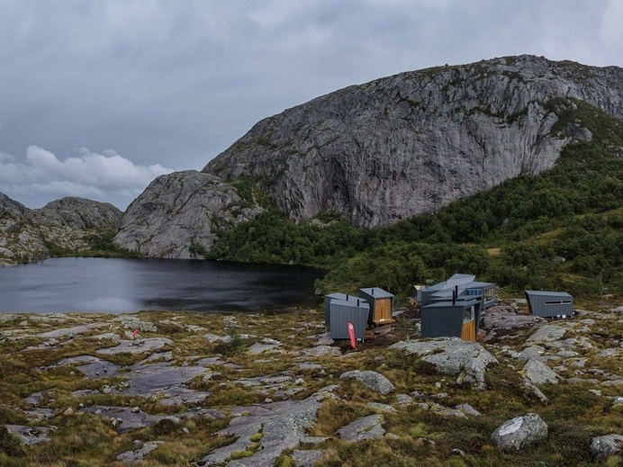 Modern Weatherproof Lodges on the Rogaland Hiking Trail