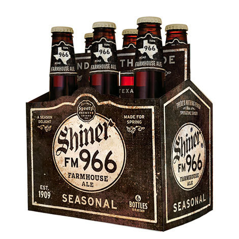 Shiner FM 966 Farmhouse Ale #packaging #beer #label #bottle