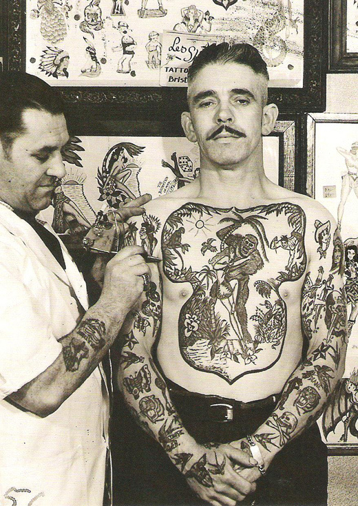 Vintage Mo Ink #illustration #photography #tattoo #vintage #moustache
