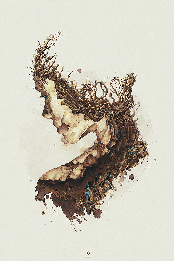 Projects 2008 2012 on Behance #digital #illustration #bloodroot #art #collapse #she #female