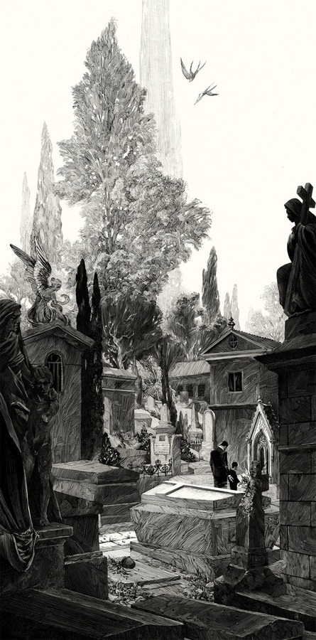 Nico Delorts Epic Ink and Scratchboard Illustrations Offer an Intriguing Glimpse into Fictional Narratives #illustration
