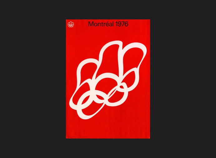 Olympic Flag Poster - Canada Modern