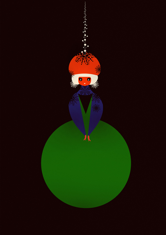 Christmas Dolls #christmas card #christmas cards #cristian grossi #natale #christmas stationery #christmas illustration