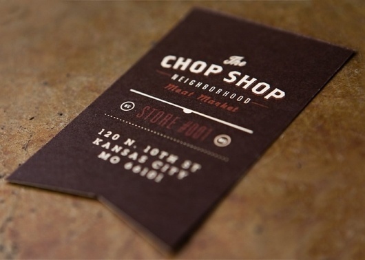 Fonts In Use – The Chop Shop #card #business #typography