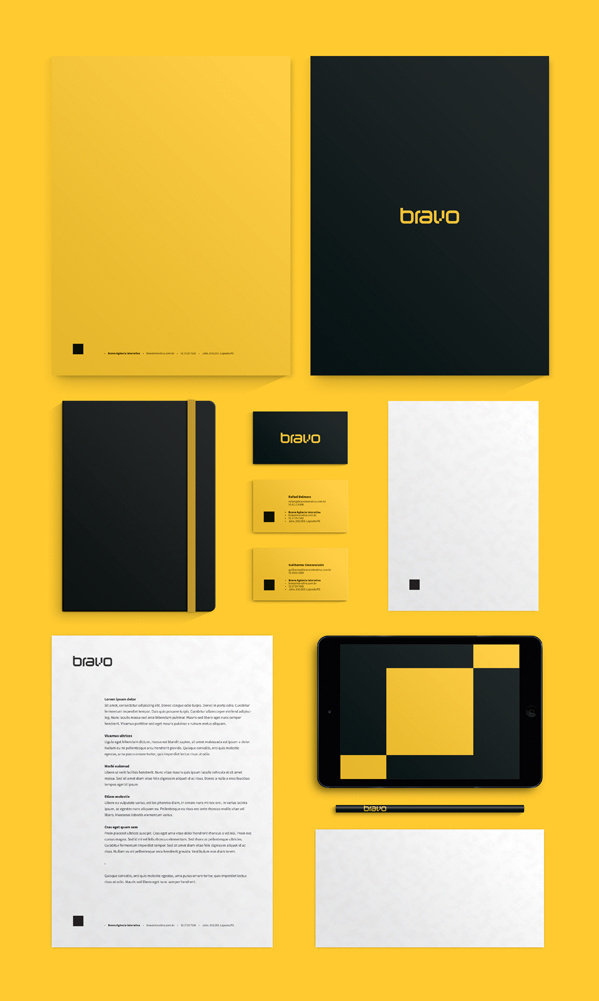 Bravo Interativa #design #gaphic #branding #stationery