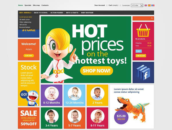 Toys Store Prestashop Themes