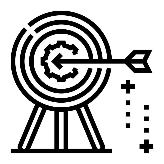 See more icon inspiration related to goal, target, process, arrow, subject, Purpose, finance, objective, network, networking and business on Flaticon.