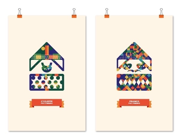 Pat Findros on the Behance Network #illustration #color #pattern #poster