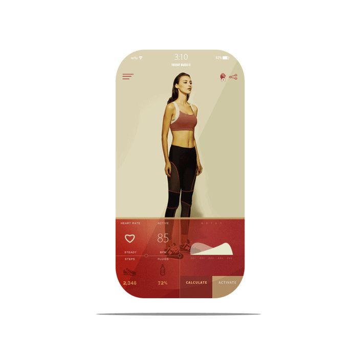 Here's peek at a health app concept we're developing for a client.