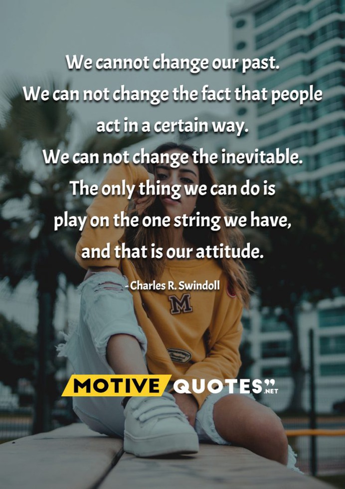 We cannot change our past