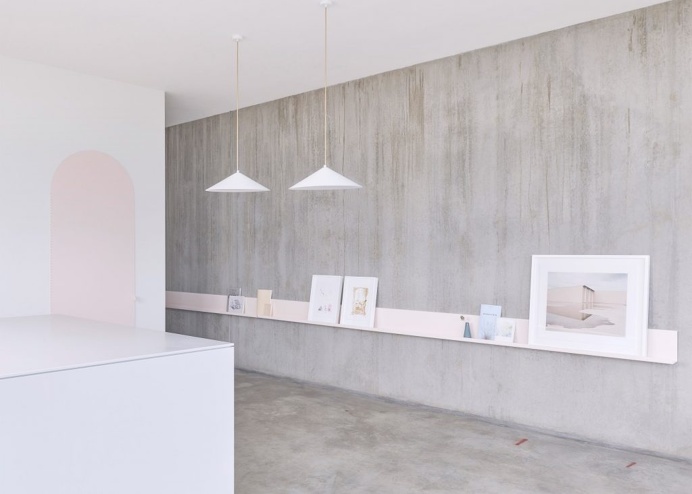Melbourne Gallery Apartment minimal interior design deluxe concrete white pink soft beautiful beauty scandinavian danish new modern best