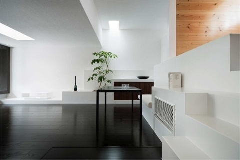 Gable House | CoolBoom #interior #white #design #black #architecture #minimal #and