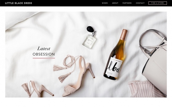 LBD Wines site of the day webdesign beautiful website award The O Group mindsparkle mag minimal wine font script best designblog