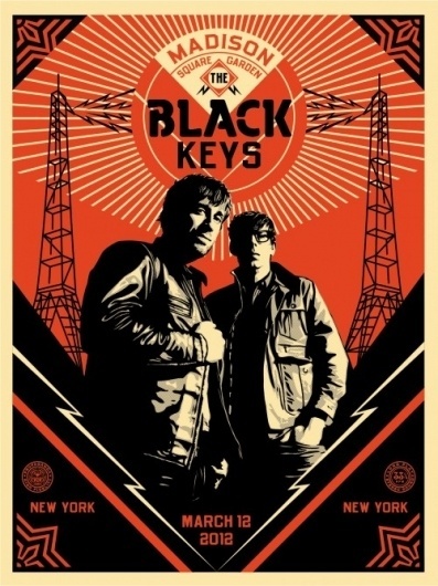Black Keys Portrait - OBEY GIANT #conciert #print #obey #poster