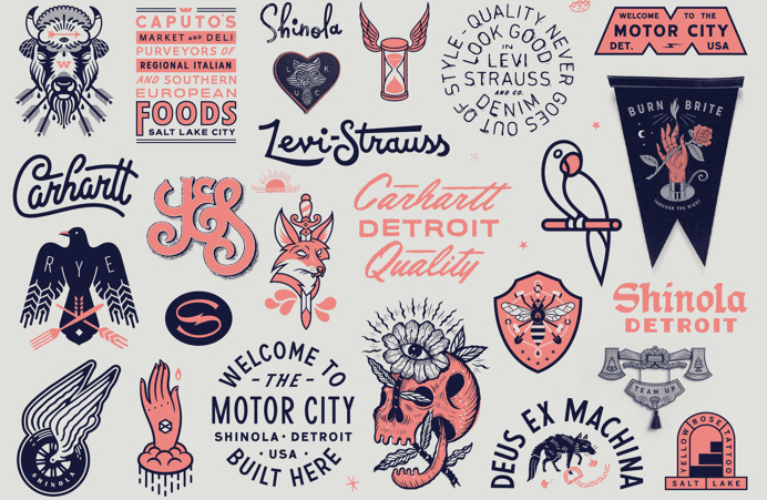 #typography #illustration #iconography #badges
