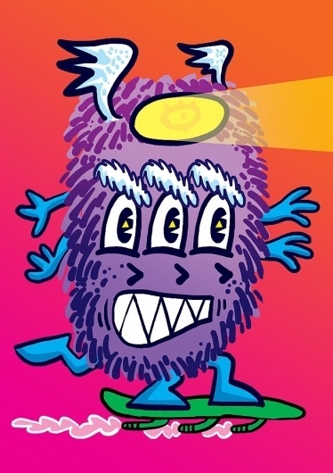 Fábio Tenório aka BIRITA » Monster 7955 #monsters #illustration #poster #birita