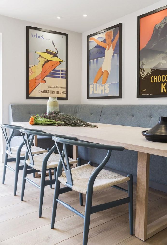 Highgate Hill Townhouse, LLI Design, Kitchen - dining area