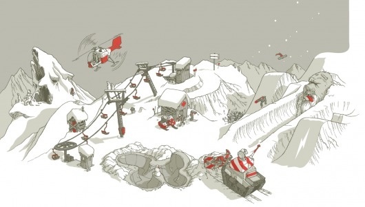 tumblr_m0vqd1U8al1qbkntmo1_1280.png (PNG Image, 1280x727 pixels) #illustration #snowboard #ski