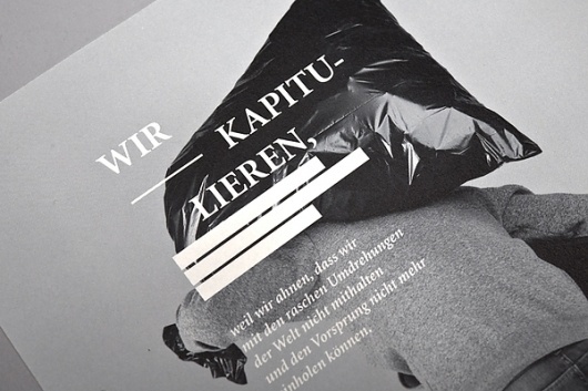 Vom Finden des richtigen Moments on the Behance Network #print #typography