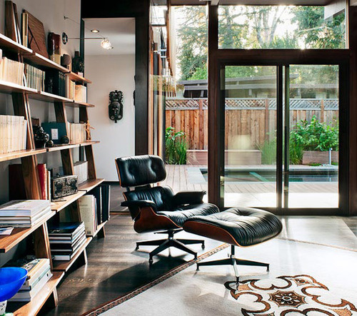 CJWHO ™ (Modern captured by Drew Kelly) #interiors #kelly #drew #photography #leather #library #livingroom