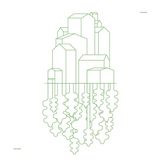 a little things - ied show on the Behance Network #calugi #line #white #human #illustration #nature #jonathan #green