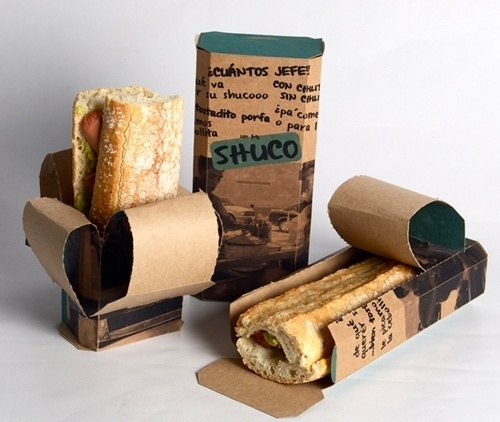 30 Creative Package Design Examples #sandwich #sustainable #packaging #design #shuco #away #take