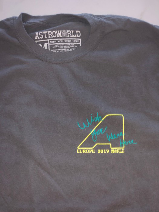 Travis Scott Travis Scott Astroworld Europe 2019 Tour Tee Size US M / EU 48-50 / 2