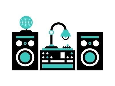 Dribbble - Set Up by Tim Boelaars #vector #cyan #illustration #system #sound