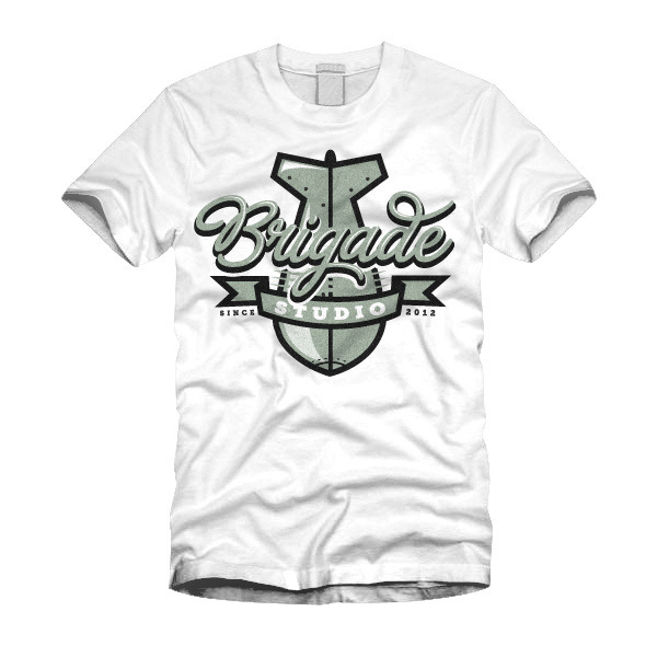 Brigade Studio #clothes #design #logo #shirt #brand #studio #tee #type #bomb #typography