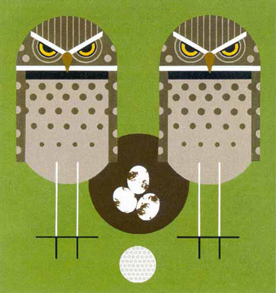 Owls - Charley Harper #charley #illustration #harper #owl