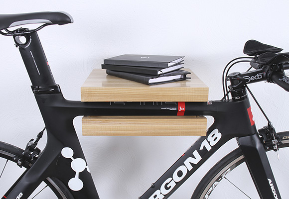 AMSTERDAM WOODEN BIKE SHELF NATURAL Wooden #bikerack features a perfect combination between stylish and functional design. Great ash wood t