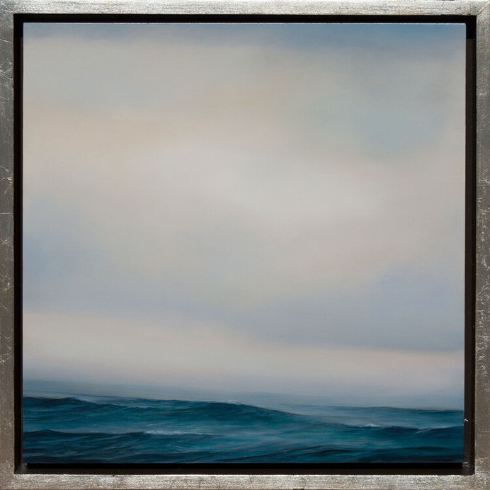 🔴Waves Under Clouds 13 x 13" $ 1,400.