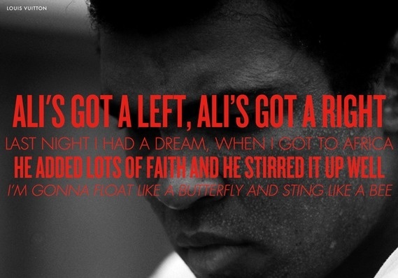 I can drown a drink of water and kill a dead tree, wait til you see Muhammad Ali #muhammad #typography #photography #louis #vuitton #ali