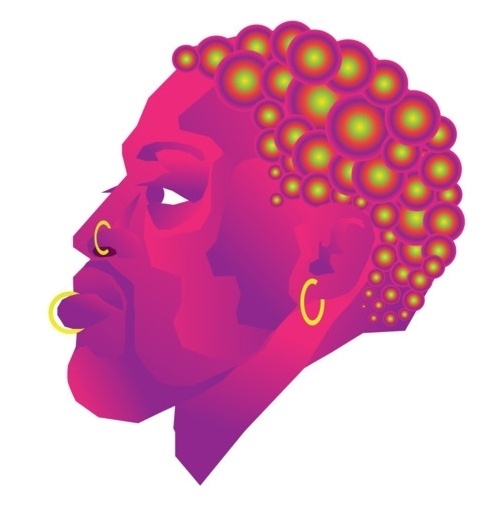 Dennis Rodman #dennis #illustration #rodman #basketball