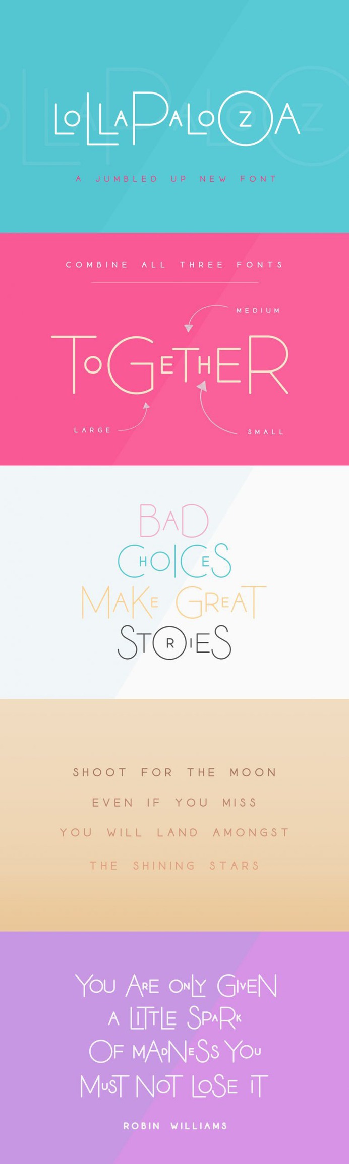 The Lollapalooza Font Trio