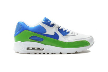 Mens Air Max 90 Huarache White Mean Green Varsity Royal Shoes #shoes