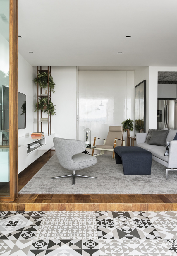 This Apartment Has a Kitchen Area Fully Clad with Porcelain Tiles