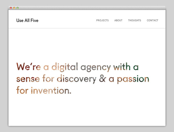 Use All Five #website #layout #design #web