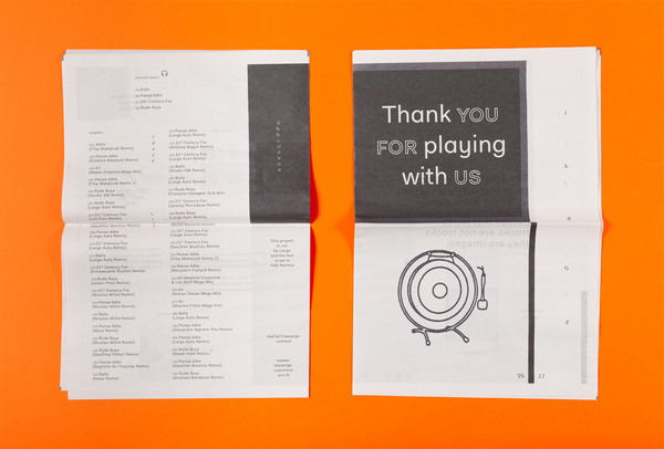 Thank You For Playing With Us #newsprint #print #laaaarge