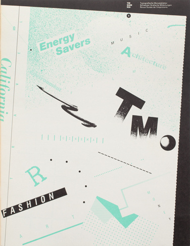 Typografische Monatsblätter | Cover from 1980 issue 5 | Willi Kunz & Grace Kao #layout #swiss #typography