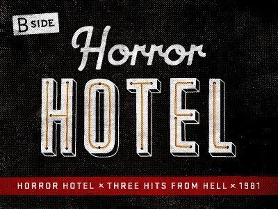 Dribbble - Horror Hotel Cut by Richie Stewart #type #misfits #typography