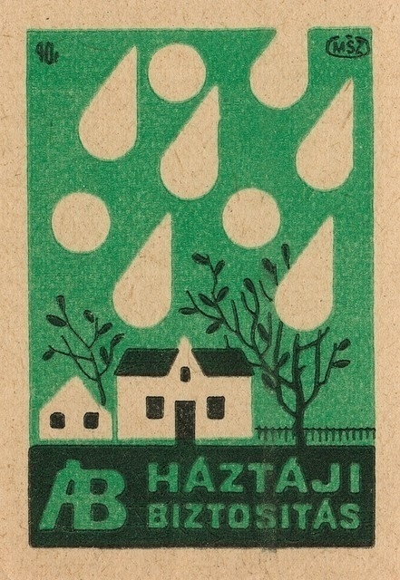 GREEN #matchbox #house #tree #hungarian #label