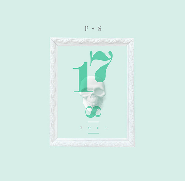 P + S #paradi8e #mexico #pantone #type #skull #wedding