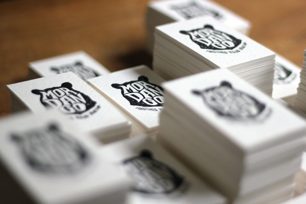 MORDANGO #ink #business #card #print #letterpress #seal #illustration #logo