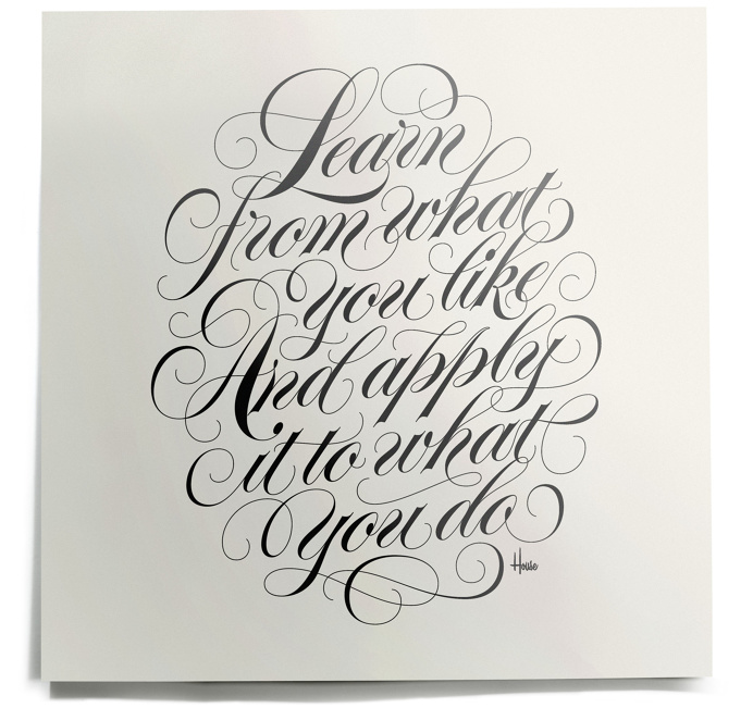 Learn Print - House Industries #kenbarber #script #lettering