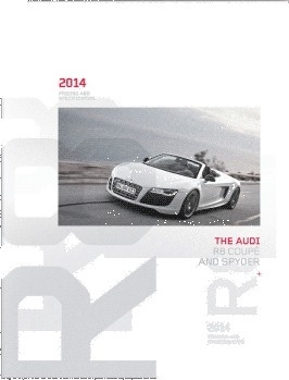 Audi R8 Brochure // Cover designs #red #automotive #print #gif #audi #type #layout #car #editorial #brochure