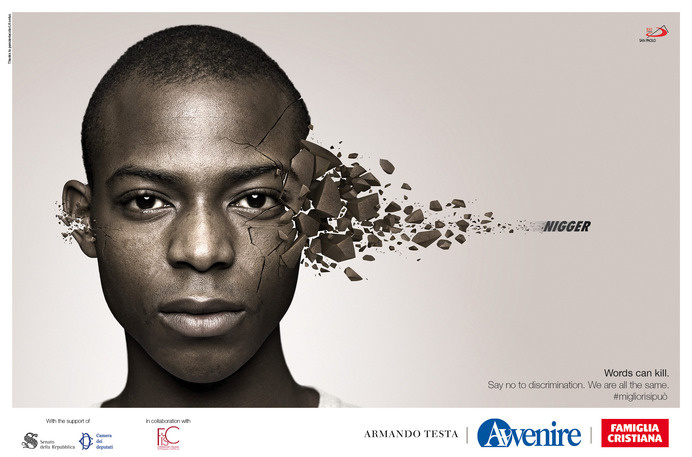 Words can kill - Armando Testa #ads #italy #advertising